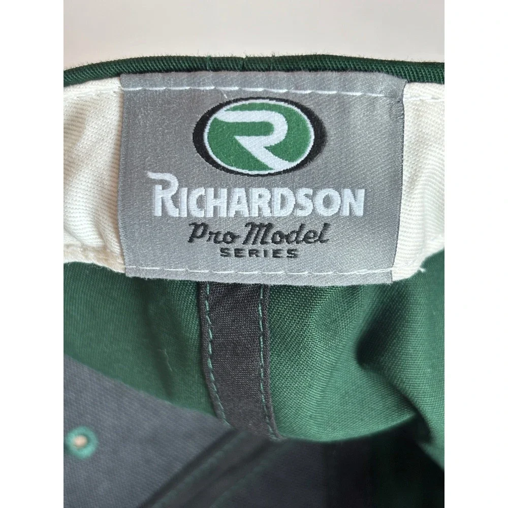 Richardson Pro Model 212 Green Snapback Hat Mens M Letter Embroidered Baseball